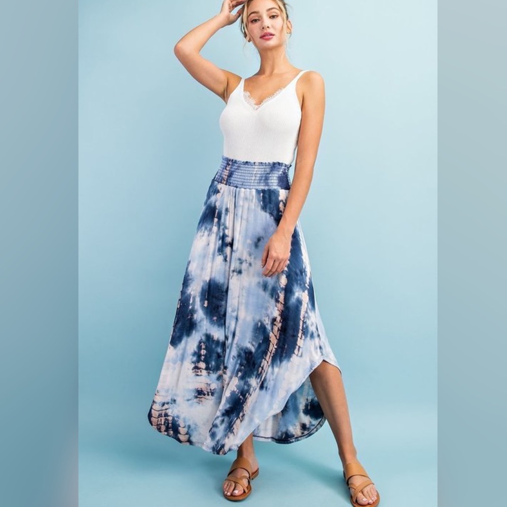 🥏 BLU WAVE MAXI SKIRT - Picture 4 of 4